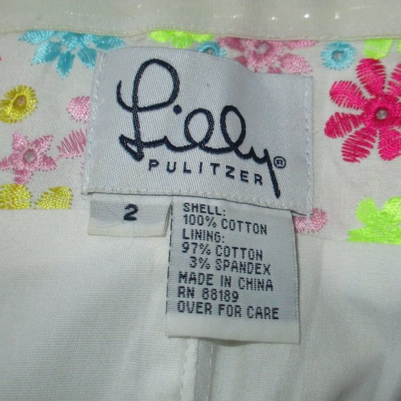 Lilly Pulitzer: Summer, Floral, Embroidered w/bow, Strapless Mini Dress, - Picture 5 of 5